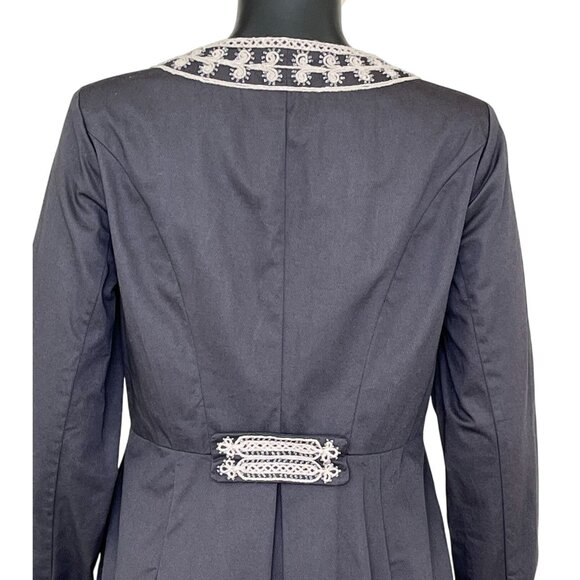 CAbi Turkish Delight Military Beaded Gray Jacket Size 6 | Style #184 - Picture 5 of 11